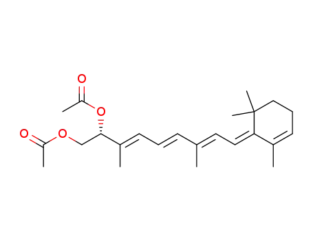 Acetic acid (2E,4E,6E)-(R)-1-acetoxymethyl-2,6-dimethyl-8-[2,6,6-trimethyl-cyclohex-2-en-(E)-ylidene]-octa-2,4,6-trienyl ester