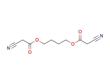 Molecular Structure of 42270-85-9 (1,4-butanediyl bis(cyanoacetate))