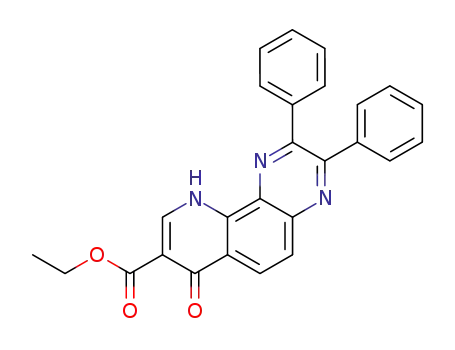 7-oxo-2,3-diphenyl-7,10-dihydropyrido[2,3-f]quinoxaline-8-carboxylic acid ethyl ester