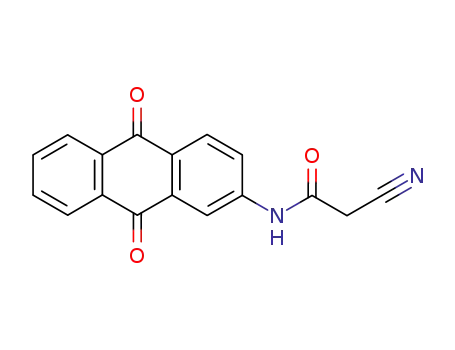 Molecular Structure of 90904-52-2 (Acetamide, 2-cyano-N-(9,10-dihydro-9,10-dioxo-2-anthracenyl)-)