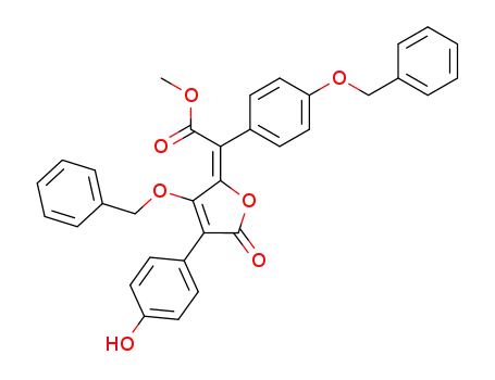 methyl [3-benzyloxy-4-(4-hydroxyphenyl)-5-oxofuran-2(5H)-ylidene](4-benzyloxyphenyl)acetate
