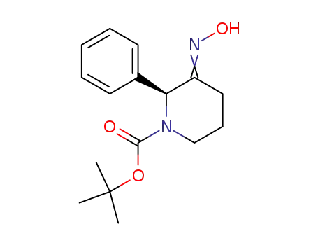 1-Piperidinecarboxylic acid, 3-(hydroxyimino)-2-phenyl-,
1,1-dimethylethyl ester, (2S)-