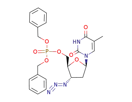 3'-azido-3'-deoxythymidine-5'-O-(dibenzyl phosphate)