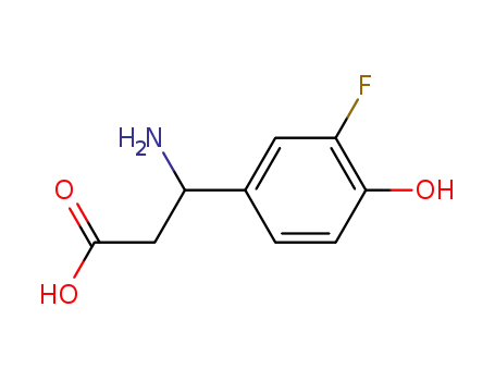 Molecular Structure of 777-49-1 (rac-3-Fluoro-β-tyrosine)