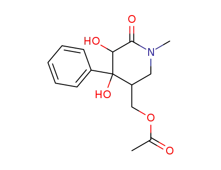 2-Piperidinone, 5-[(acetyloxy)methyl]-3,4-dihydroxy-1-methyl-4-phenyl-