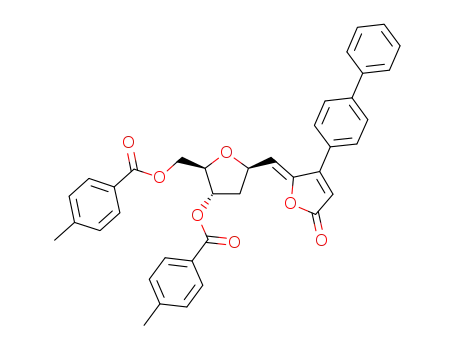 (5Z)-5-{[1β-1,2-dideoxy-3,5-di-O-(4-toluoyl)-D-ribofuranosyl]-1'-methylene}-4-(1'',1'''-biphenyl-4''-yl)furan-2(5H)-one