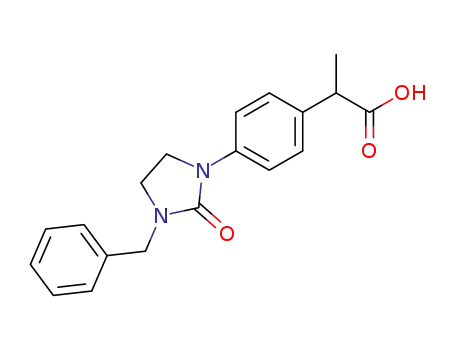 2-[4-(3-benzyl-2-oxoimidazolidin-1-yl)phenyl]propanoic acid