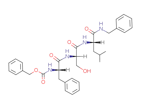 Molecular Structure of 675874-53-0 (L-Leucinamide,
N-[(phenylmethoxy)carbonyl]-L-phenylalanyl-L-seryl-N-(phenylmethyl)-)