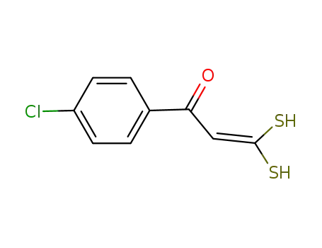 Molecular Structure of 50850-04-9 (1-(4-chlorophenyl)-3,3-disulfanylprop-2-en-1-one)