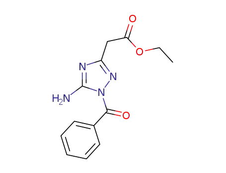 ethyl 1-benzoyl-5-amino-1H-1,2,4-triazole-3-acetate