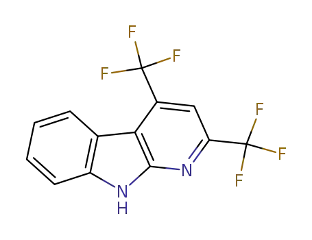 Molecular Structure of 869465-16-7 (2,4-bis(trifluoromethyl)-9H-pyrido[2,3-b]indole)