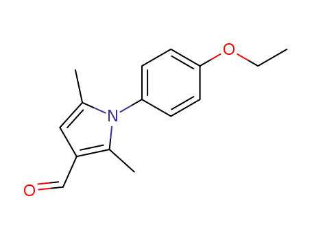 Molecular Structure of 347331-41-3 (1-(4-ETHOXY-PHENYL)-2,5-DIMETHYL-1H-PYRROLE-3-CARBALDEHYDE)