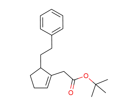 tert-butyl (5-phenethylcyclopent-1-enyl)acetate