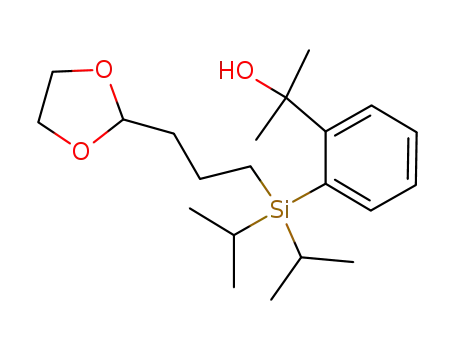 3-(1,3-dioxolan-2-yl)prop-1-yl[2-(2-hydroxyprop-2-yl)phenyl]diisopropylsilane