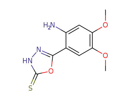 5-(2-amino-4,5-dimethoxy-phenyl)-3<i>H</i>-[1,3,4]oxadiazole-2-thione