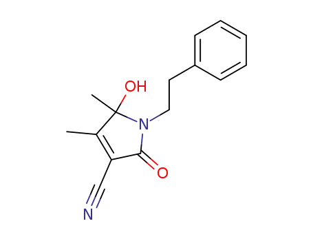 5-hydroxy-4,5-dimethyl-2-oxo-1-(2-(phenyl)ethyl)-2,5-dihydro-1H-pyrrole-3-carbonitrile