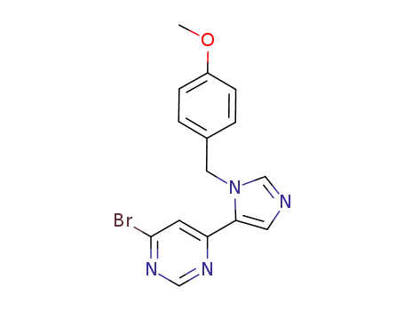 4-bromo-6-[1-(4-methoxybenzyl)-1H-imidazol-5-yl]pyrimidine