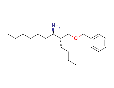 Molecular Structure of 825601-33-0 (6-Dodecanamine, 5-[(phenylmethoxy)methyl]-, (5R,6R)-)