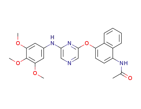 N-{4-[6-(3,4,5-trimethoxyphenylamino)pyrazin-2-yloxy]naphthalen-1-yl}acetamide