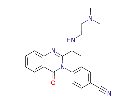 4-{2-[1-(2-dimethylamino-ethylamino)-ethyl]-4-oxo-4H-quinazolin-3-yl}-benzonitrile