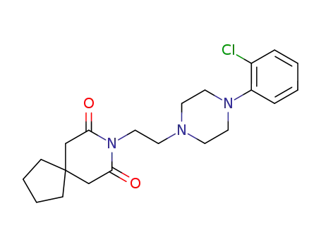 Molecular Structure of 21103-16-2 (8-Azaspiro[4.5]decane-7,9-dione,
8-[2-[4-(2-chlorophenyl)-1-piperazinyl]ethyl]-)
