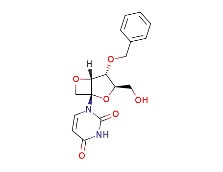 1-((1R,3R,4R,5R)-4-Benzyloxy-3-hydroxymethyl-2,6-dioxa-bicyclo[3.2.0]hept-1-yl)-1H-pyrimidine-2,4-dione