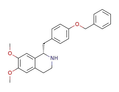 Isoquinoline,
1,2,3,4-tetrahydro-6,7-dimethoxy-1-[[4-(phenylmethoxy)phenyl]methyl]-,
(1S)-
