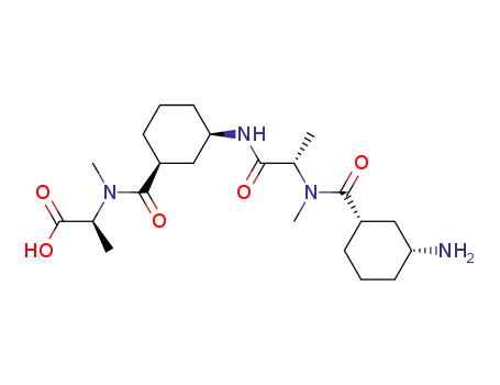 (S)-2-[((1S,3R)-3-{(S)-2-[((1S,3R)-3-Amino-cyclohexanecarbonyl)-methyl-amino]-propionylamino}-cyclohexanecarbonyl)-methyl-amino]-propionic acid