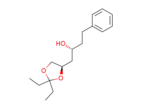 (R)-1-((R)-2,2-Diethyl-[1,3]dioxolan-4-yl)-4-phenyl-butan-2-ol
