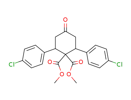 2,6-Bis-(4-chloro-phenyl)-4-oxo-cyclohexane-1,1-dicarboxylic acid dimethyl ester