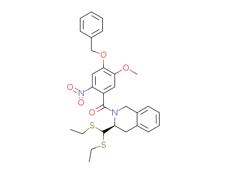 (4-benzyloxy-5-methoxy-2-nitro-phenyl)-[3-(bis-ethylsulfanyl-methyl)-3,4-dihydro-1<i>H</i>-isoquinolin-2-yl]-methanone