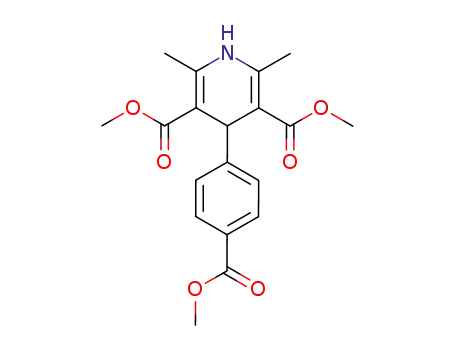 Molecular Structure of 121497-05-0 (dimethyl 4-[4-(methoxycarbonyl)phenyl]-2,6-dimethyl-1,4-dihydropyridine-3,5-dicarboxylate)