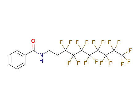 Molecular Structure of 921927-02-8 (Benzamide,
N-(3,3,4,4,5,5,6,6,7,7,8,8,9,9,10,10,10-heptadecafluorodecyl)-)