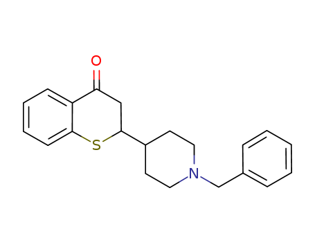 4H-1-Benzothiopyran-4-one, 2,3-dihydro-2-[1-(phenylmethyl)-4-piperidinyl]-