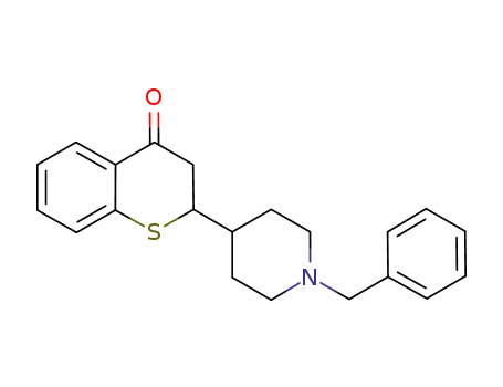 Molecular Structure of 1204401-49-9 (4H-1-Benzothiopyran-4-one, 2,3-dihydro-2-[1-(phenylmethyl)-4-piperidinyl]-)