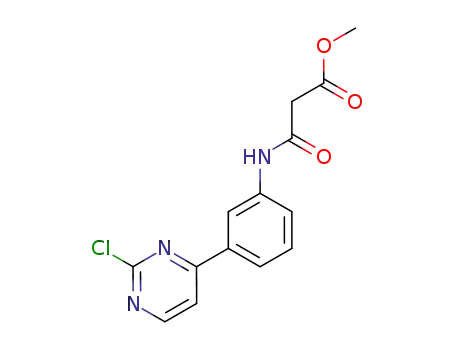 3-{[3-(2-chloropyrimidin-4-yl)-phenyl]-amino}-3-oxopropanoic acid methyl ester