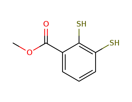 Molecular Structure of 178626-86-3 (2,3-dimercaptobenzoic acid methyl ester)