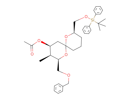(2S,3S,4R,6R,8R)-2-(benzyloxymethyl)-8-[(tert-butyldiphenylsilyloxy)methyl]-3-methyl-1,7-dioxaspiro[5.5]undecan-4-yl ethanoate