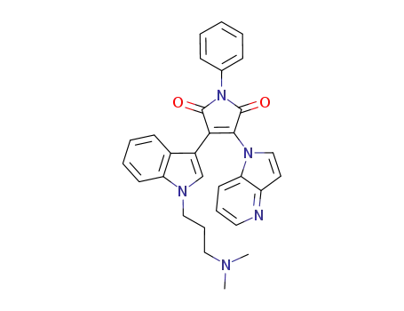3-(1-(3-(dimethylamino)propyl)-1H-indol-3-yl)-1-phenyl-4-(1H-pyrrolo[3,2-b]pyridin-1-yl)-1H-pyrrole-2,5-dione