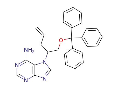 7H-Purin-6-amine, 7-[1-[(triphenylmethoxy)methyl]-3-buten-1-yl]-