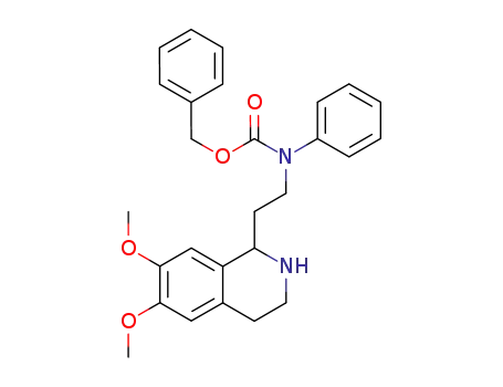 [2-(6,7-dimethoxy-1,2,3,4-tetrahydro-isoquinolin-1-yl)-ethyl]-phenyl-carbamic acid benzyl ester