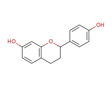 Molecular Structure of 82925-54-0 ((2S)-2-(4-hydroxyphenyl)-3,4-dihydro-2H-chromen-7-ol)