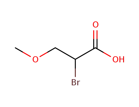 Molecular Structure of 65090-78-0 (2-Bromo-3-methoxypropionic acid)