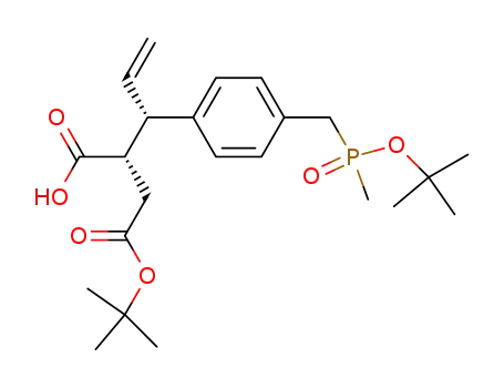 2-{1-[4-(<i>tert</i>-butoxy-methyl-phosphinoylmethyl)-phenyl]-allyl}-succinic acid 4-<i>tert</i>-butyl ester