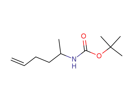 Molecular Structure of 169268-97-7 (Carbamic acid, (1-methyl-4-pentenyl)-, 1,1-dimethylethyl ester (9CI))