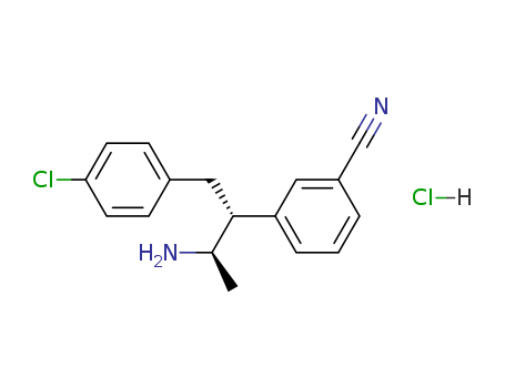 Benzonitrile,3-[(1R,2R)-2-amino-1-[(4-chlorophenyl)methyl]propyl]-, hydrochloride (1:1),rel- 701977-22-2