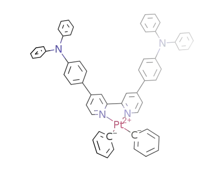 Pt(C<sub>6</sub>H<sub>5</sub>)2(C<sub>10</sub>H<sub>6</sub>N<sub>2</sub>(C<sub>6</sub>H<sub>4</sub>N(C<sub>6</sub>H<sub>5</sub>)2)2)