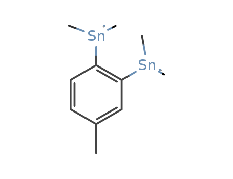 Molecular Structure of 14275-63-9 (Stannane, (4-methyl-1,2-phenylene)bis[trimethyl-)