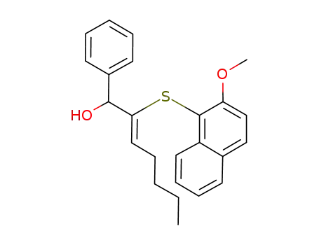 (+/-)-(Z)-2-(2-methoxynaphthalen-1-ylsulfenyl)-1-phenylhept-2-en-1-ol