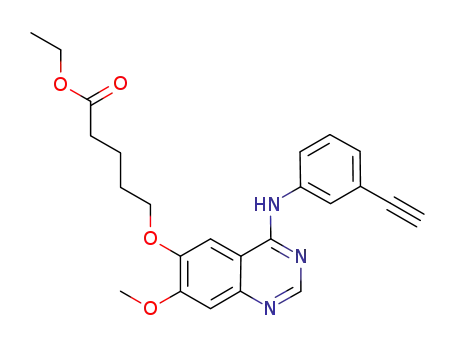 ethyl 5-(4-(3-ethynylphenylamino)-7-methoxyquinazolin-6-yloxy)pentanoate